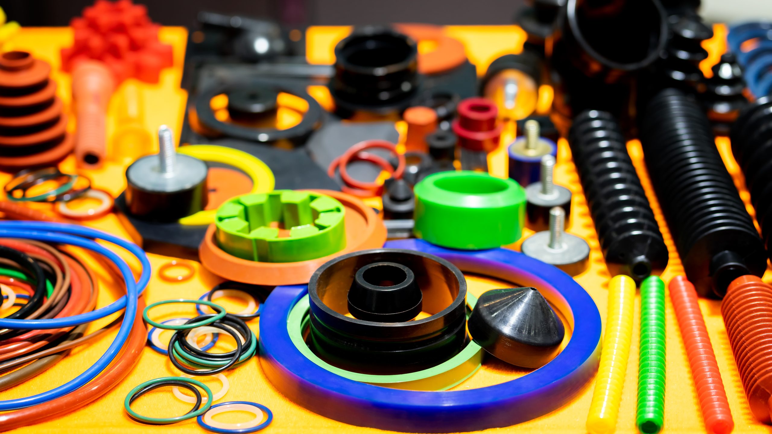 Plastic and rubber parts of automotive manufacturing by high precision mold injection in the factory